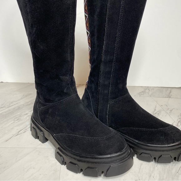 Farm Rio Lug Sole Black Tall Boot 6 - Picture 11 of 16